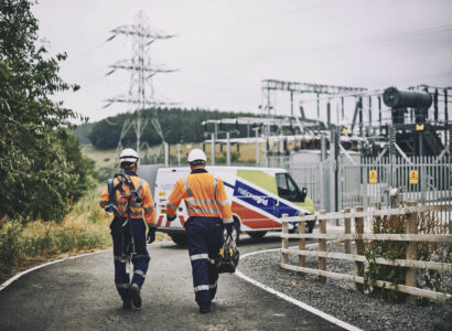 National Grid employees at work