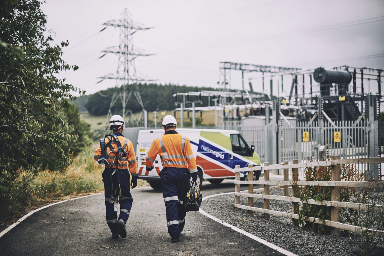 National Grid employees at work