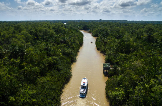 Aerial,View,Of,Amazon,River,In,Belem,Para,,Brazil