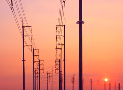 Electricity poles