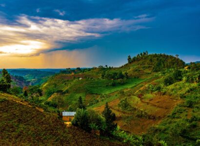 Rolling hills of Rwanda and Uganda